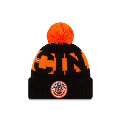 Sapca New Era Cincinnati Bengals NFL Cold Weather Sport Knit Beanie - Negrii